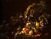 Abraham Brueghel Still life with fruit painting